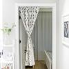 Korean Deer Printing Christmas Tree Door Curtain Hanging Curtain Partition Curtain Fabric Feng Shui Curtain Bathroom Half Curtain Does Not Contain Rod