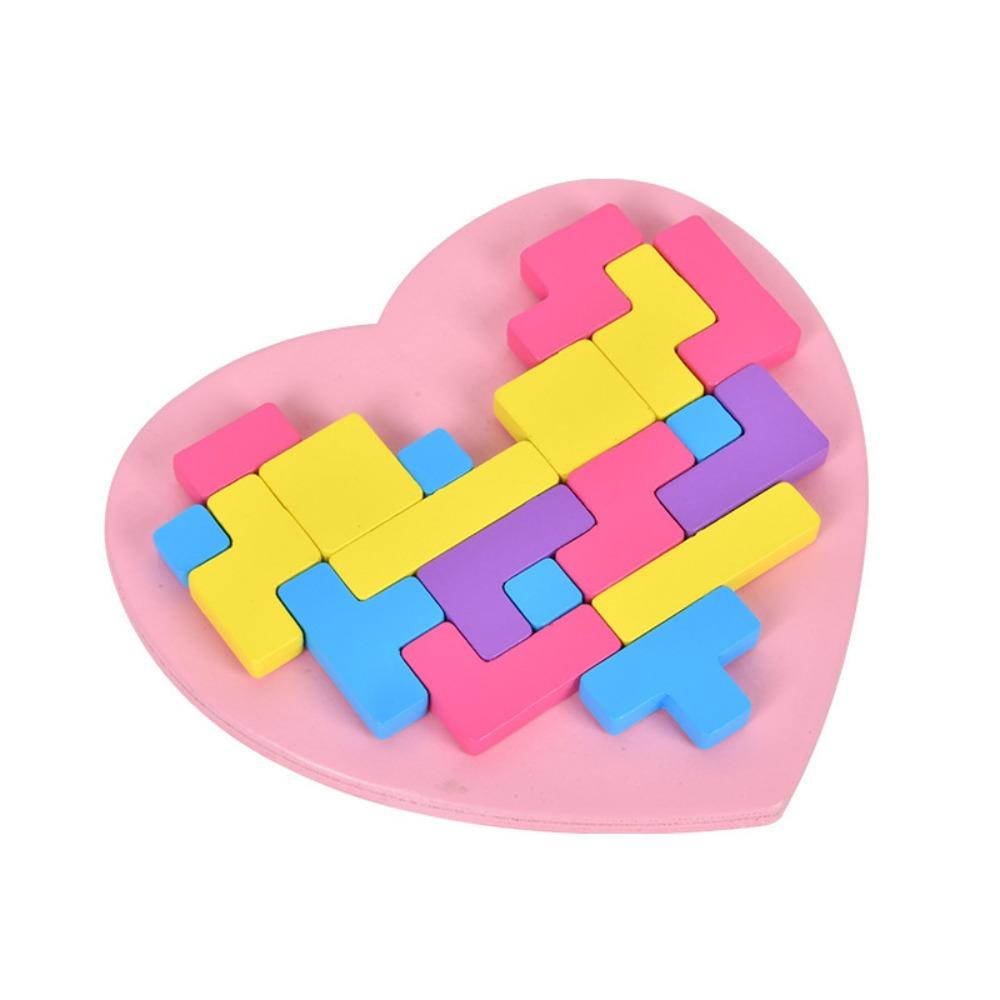 

Пазл Складывание Любовь Разблокировка Баланс Игрушки Сопоставление Форм Пазл Интерактив Родитель-ребенок розовый