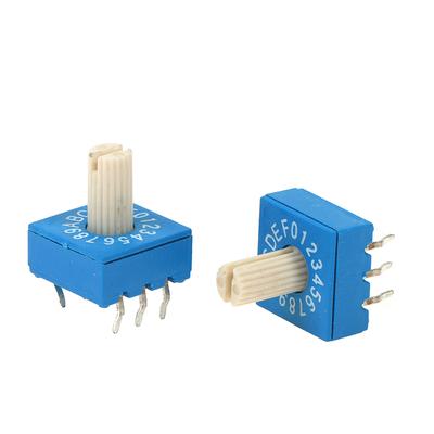 1 comutator codificator rotativ 0-F cu mâner 16 biți 8421C Cod pozitiv 3:3 Comutator