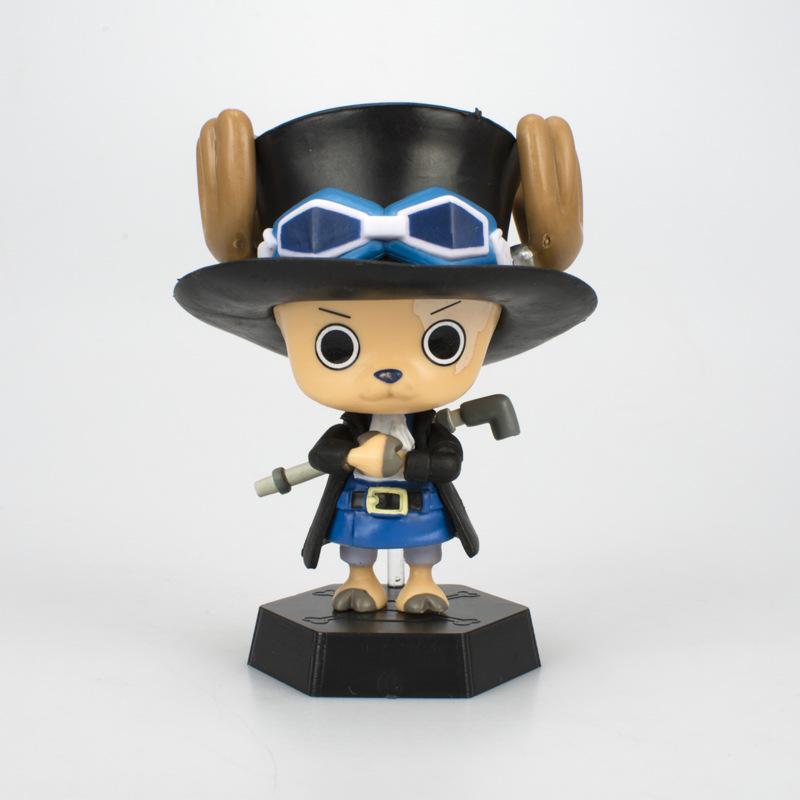 9 Anime One Piece Tony Tony Chopper Cos Luffy Saber Model Model Buggy Toy Sabo Gift Car Decoration Action Figure Collect Gifts