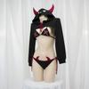 Sultry Devil Role-Play Lingerie Set with Straps - 112-A