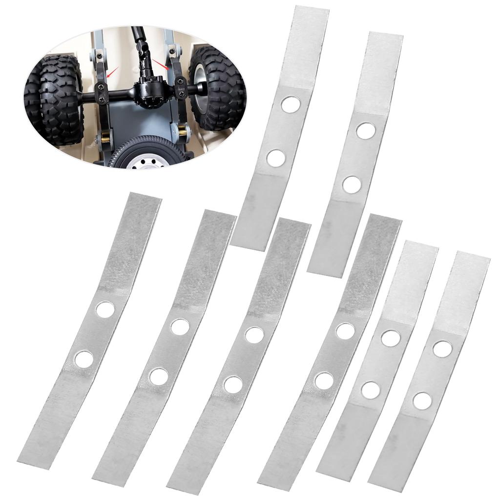 8 szt. Stalowa Oś Tylna Resor RC Samochód Zestaw Akcesoriów Pasuje do WPL D12 1/10 RC Ciężarówka