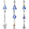 Copper Our Lady Aparecida Dangle Series Charms Beads Fit Original Fine Bracelets Diy Jewelry Gift Accessory