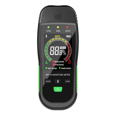 Wood Wall Moisture Meter Digital Display Damp Meter with Alarm Flashlight Moisture Content Meter Wood Moisture Detector