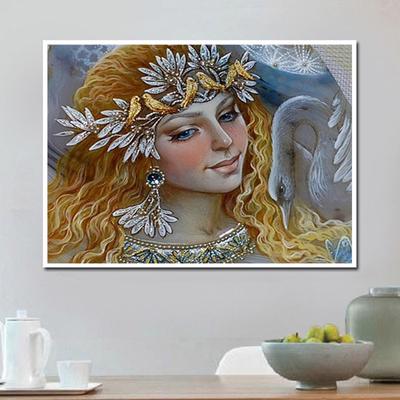 Full Round Drill Diamond Painting Girl Cross Stitch Full Display Diamond Embroidery Rhinestones