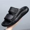 High-end First-layer Cowhide Slippers Men's Summer Wear Non-slip and Non-smelly Sandals Thick-soled EVA Indoor Sandals Men's Models