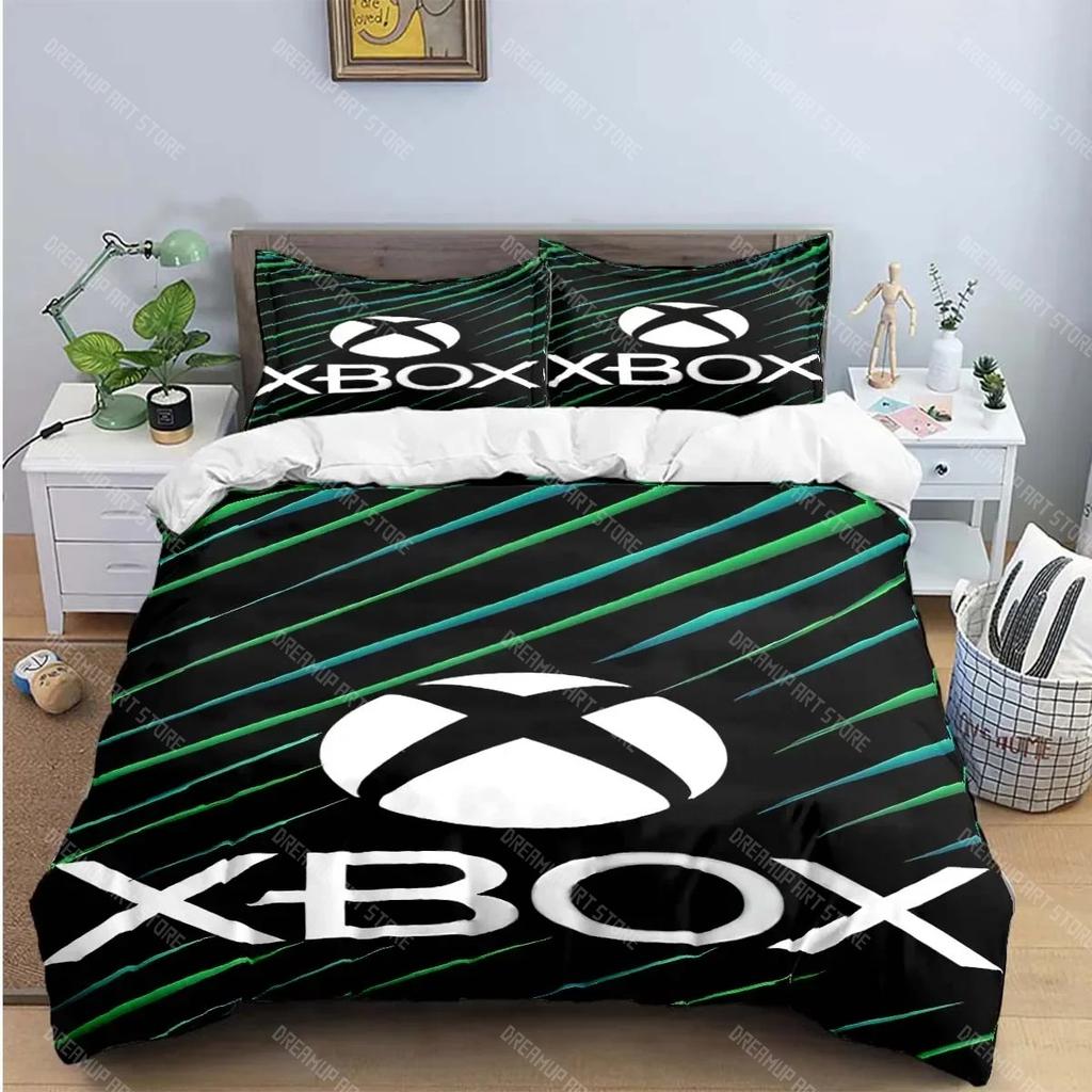 Cool Gamer X-XBox Print Bedding Sets Exquisite Bed Supplies Set Duvet Cover Bed Comforter Set Bedding Set Luxury Gift