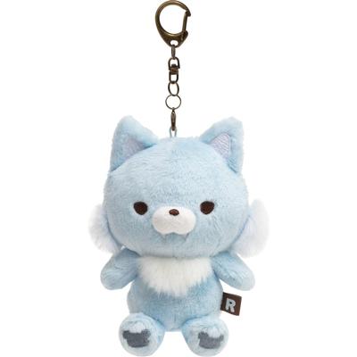 Rilakkuma Chairoi Koguma Plush Toy, Always Together Rilakkuma Series, Outing Plush Keychain, Blue Wolf, MF21301