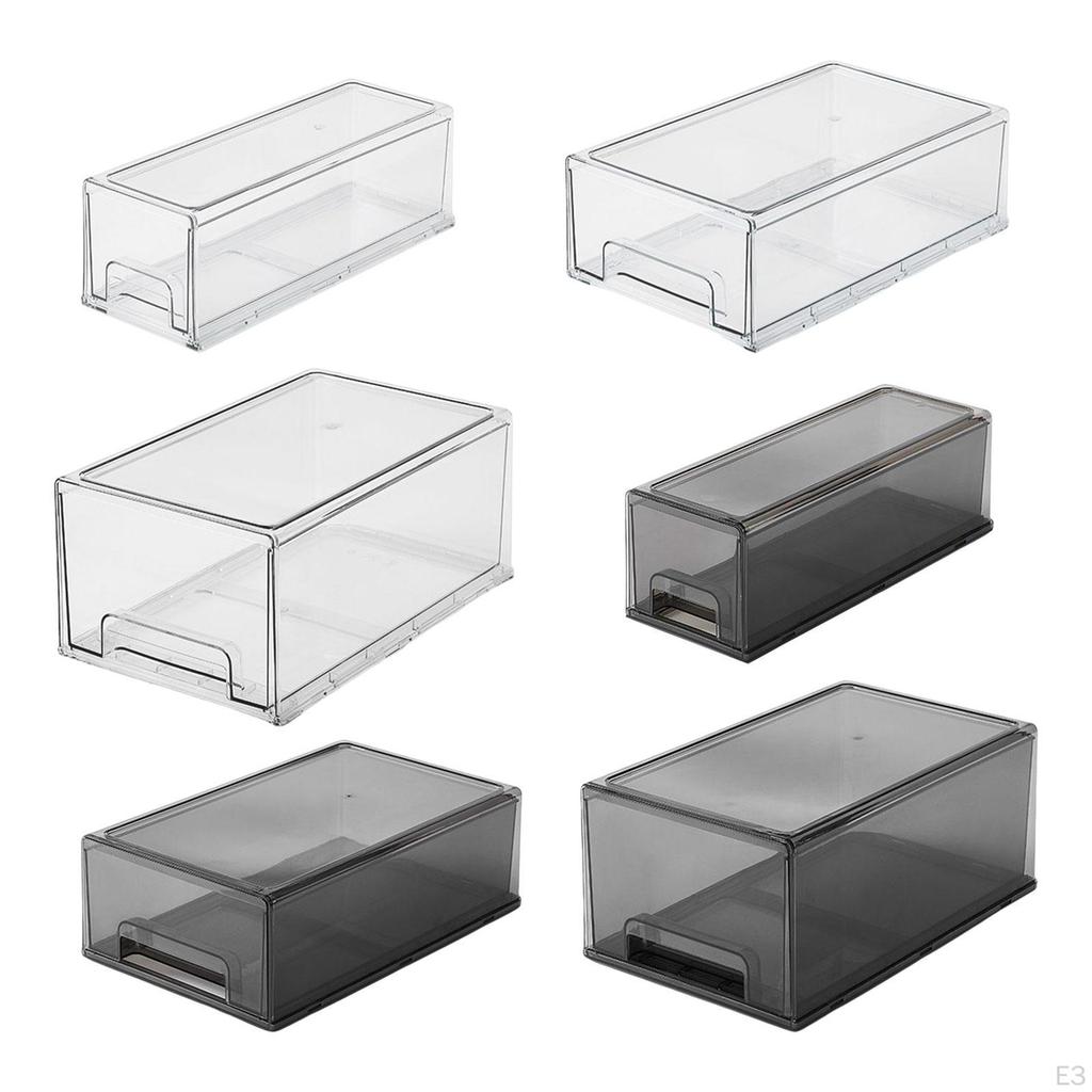 Acrylic Container for Desk Storage with Drawer