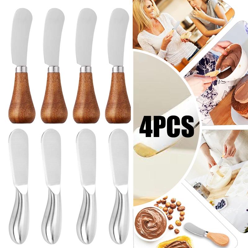 2 Style Stainless Steel Butter Cutter Cheese Cake Jam Cream Spatula Multifunction BreadKnife DIY Portable Kitchen Baking Tools