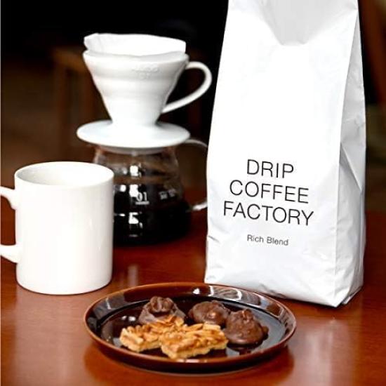 Drip Coffee Factory Rich Blend kaffebønner (2 kg (500g x 4 poser), Rik blanding)