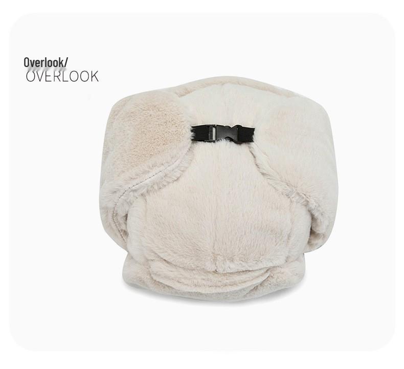 Bonnet de cyclisme d'hiver unisexe avec protection des oreilles, doublure en velours épais