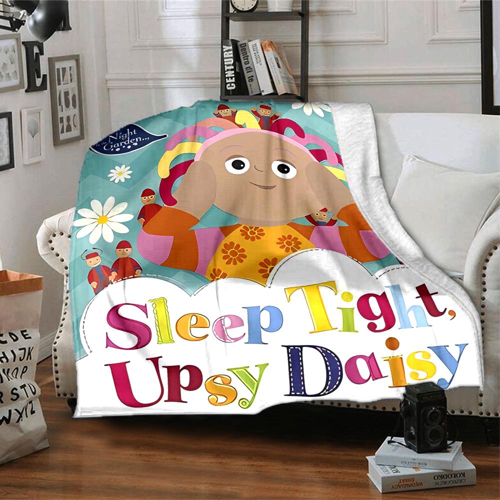 1pc In the Night Garden2 Blanket, Gift, for Men and Women, Soft Blanket, Good for Sofa Bed Couch Travel, Lightweight Flannel Blanket