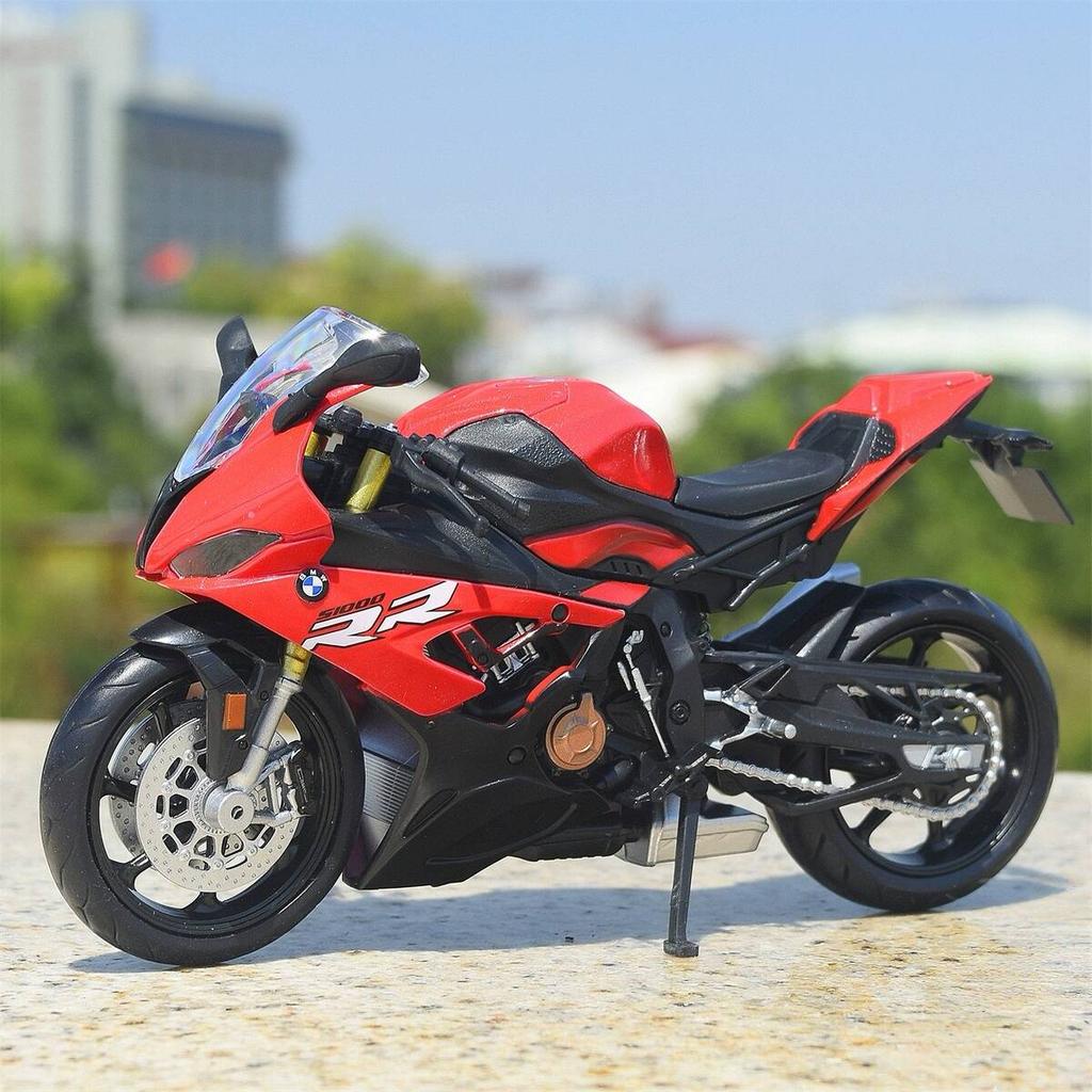 MotoGP BMW S1000RR Simulazione Moto da Corsa Squisito Diecast & Veicolo Giocattolo RMZ city 1:Modello da collezione in lega 12