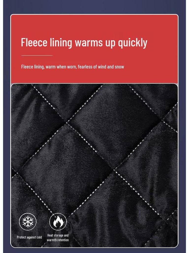 Winter Fleecegefütterte Rad- & Motorrad-Windjacke zur Trennung von Mann und Fahrzeug