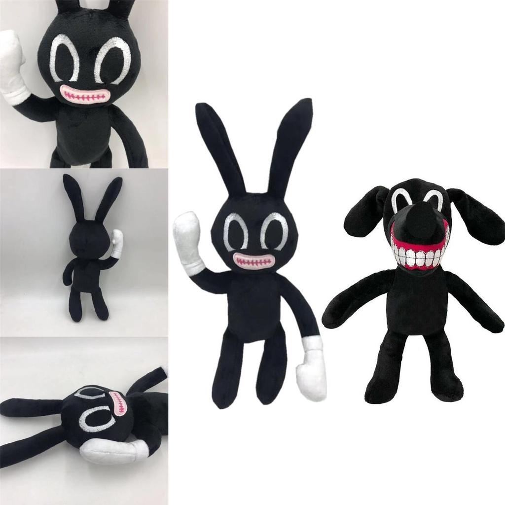 Adorable And Spooky Siren Head Horror Black Bunny Plush Stuffed Doll For Kids