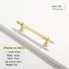 French Modern Gold Zinc Alloy Cabinet Handle