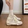 Ballet training shoes women's inner height increase round head versatile lace-up casual sports shoes inner height increase .cm comfortable design