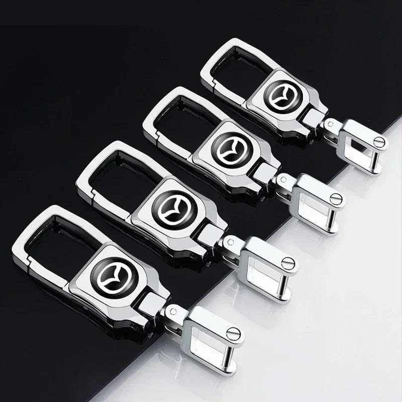 Sleutelhanger met autologo, gemaakt van legering, geschikt voor Mazda 2 4 3 6 CX-5 CX3 CX7 CX9 Atenza Axela MX-5 RX8 RX7 323 auto-accessoires