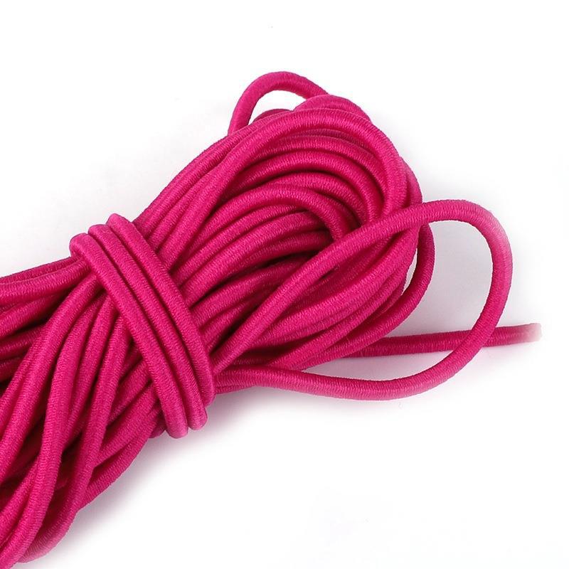 Durable Round Elastic Cord: High-Elasticity Purple and Blue Rubber Bands for DIY Projects