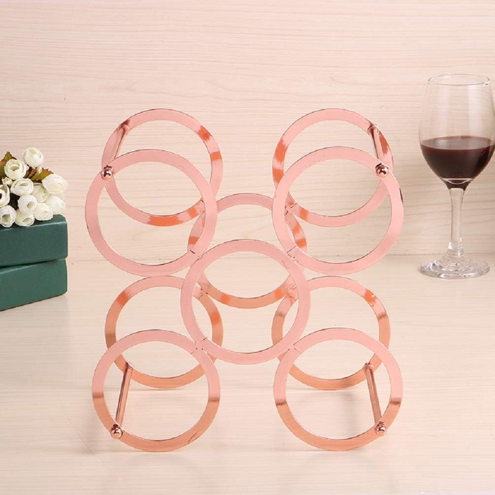 Anberotta Weinregal, Flaschenhalter, für 5 Flaschen Wein oder Champagner, Aufbewahrungskiste, Ständer, Innendekoration, N-W61