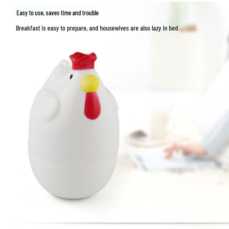 Creative Chicken Egg Steamer: Quick 4-Egg Heart-Shaped Breakfast Cooker.
