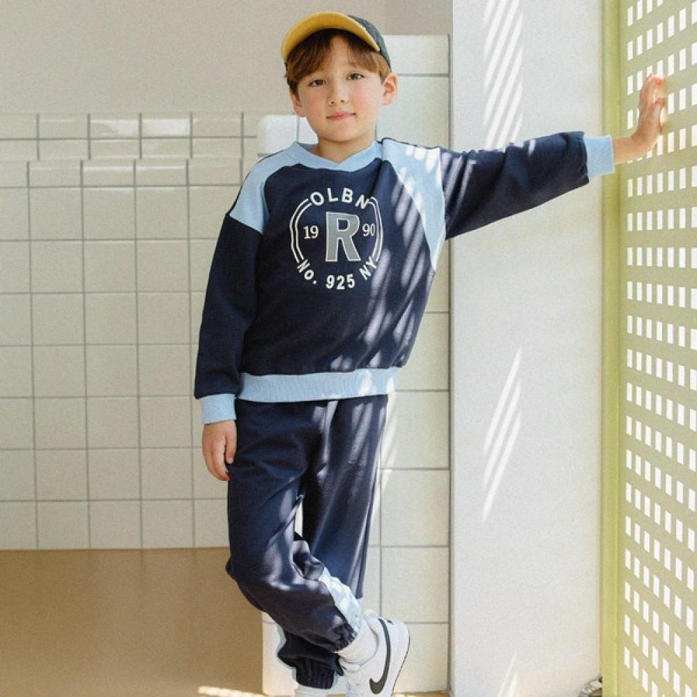 

Оливан Костюм Топ и Низ с Большим Логотипом Символа Темно-синий navy/160