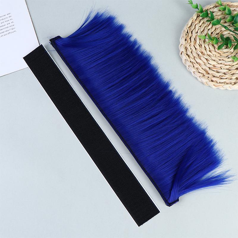 Punk Mohawk Synthetic Wigs Colorful Helmet Decorations For Motorcycle Bicycle Accessories Reusable Hair Stylish Riders