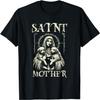 Heilige Mutter, Religiöses Mittelalterlicher Hund T-Shirt, Welpen Mama T-Shirt