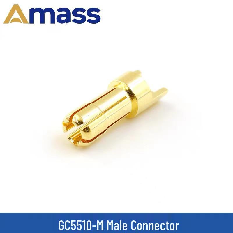4mm Pure Copper Gold-Plated Banana Plug RC Motor Connector (Male/Female, 2mm/3.5/5.5/6/8mm)