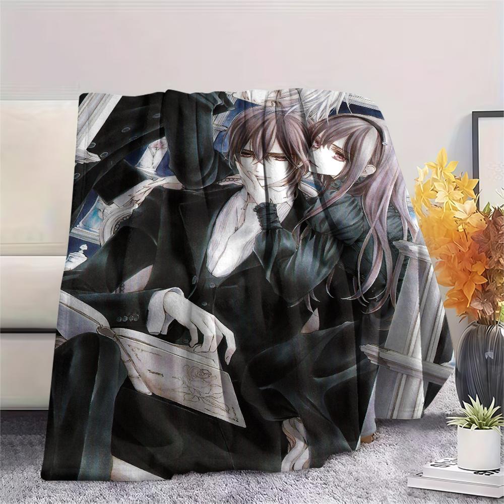 1PC Vampire Knight Print Flannel Blanket, High quality Comfortable for All Seasons, Home Decor, Warmth and Comfort, Perfect for Christmas Gifts235