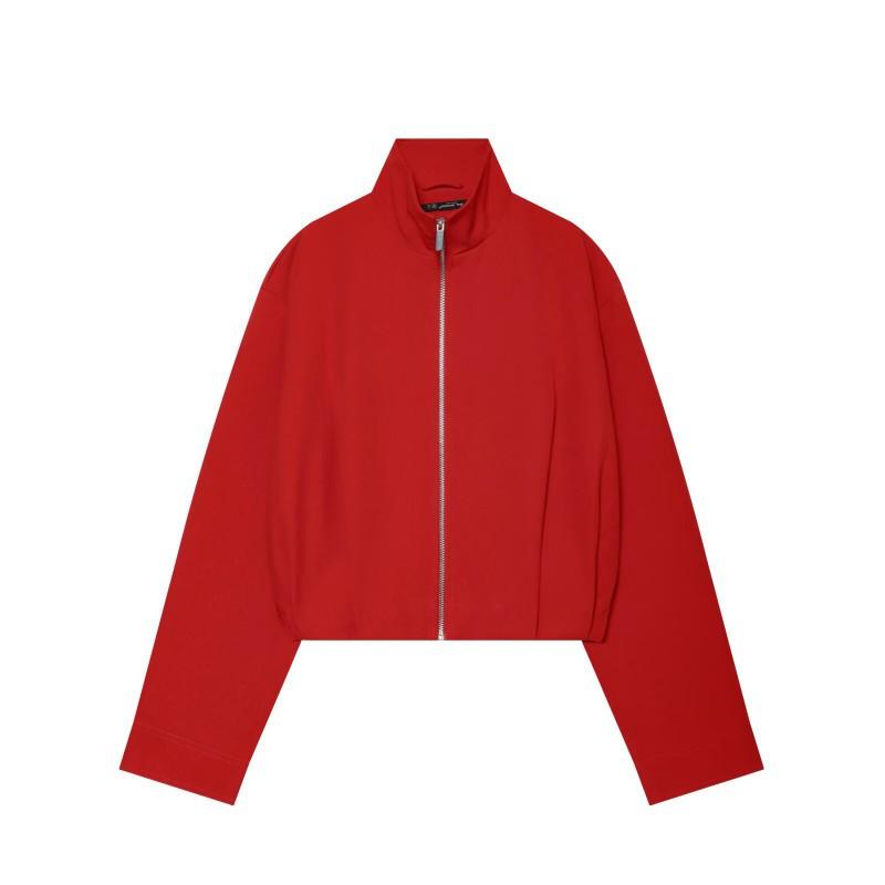 2026 Womens Street Fashion Stand Collar Zip Jacket W05 26232