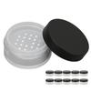 10PCS Loose Powder Jars Plastic Cosmetic Sample Containers Empty Box Circular Portable