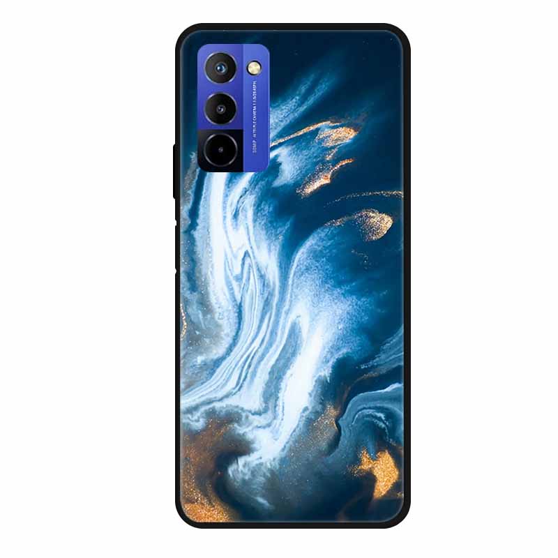 Für Wiko 10 Hülle Marmor 6,75" TPU Weiches Silikon Rückseite Handyhülle für Wiko 10 Wiko10 Coque Cartoon Antischock Stoßfest Funda