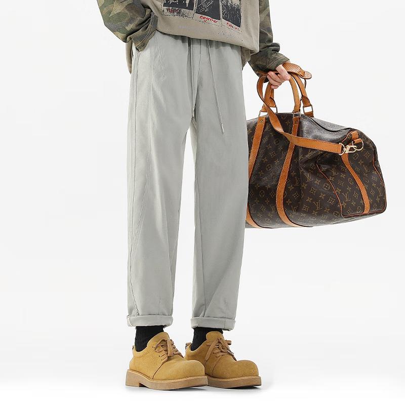 Fingercroxxit Men's Straight-Leg Casual Pants