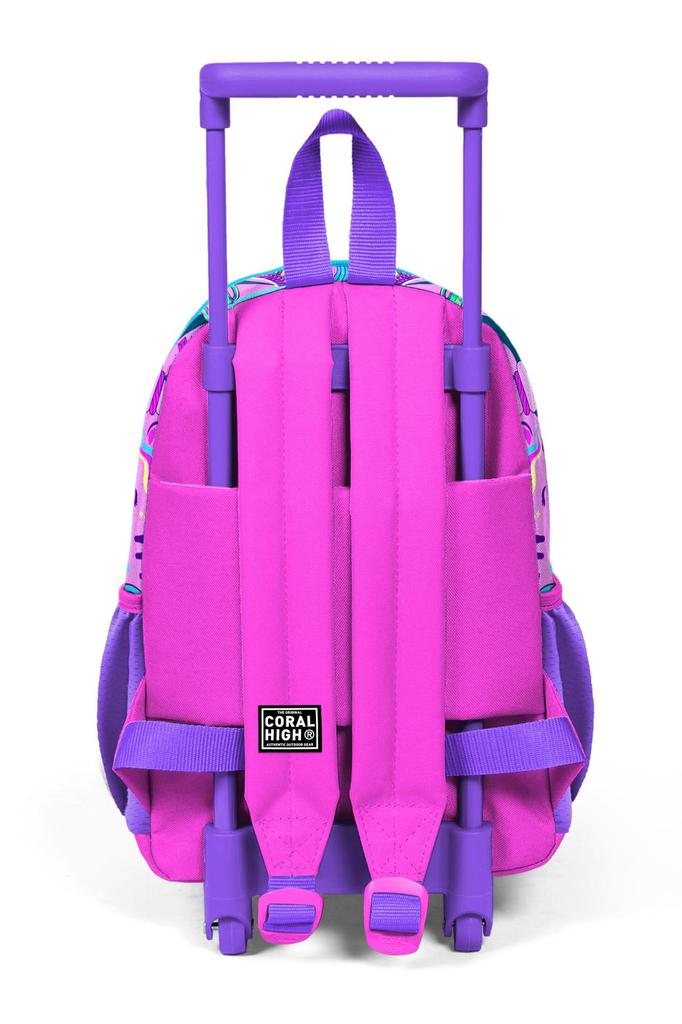 Minik Yuva Cestovní batoh s kolečky s graffiti vzorem, dvoukomorový 24060