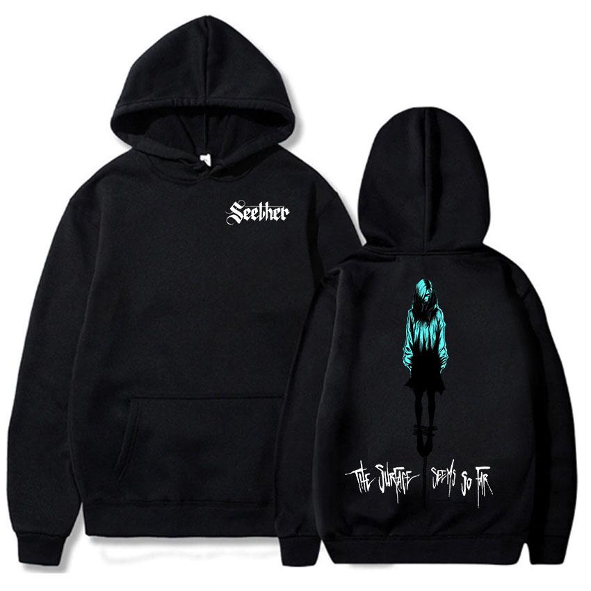 

Уличная одежда Унисекс Seether The Surface Seems So Far Альбом Толстовки с длинным рукавом Мужские Графические Толстовки Молетом Мужская Толстовка 3XL