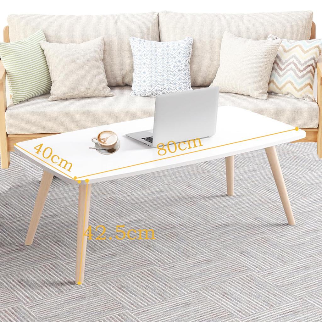 LBFXQ Coffee Perfect for Single 80cm Wide X 40cm Cute and Stylish Mini Nordic Easy Assembly Table, Living, Deep, Table/Desk, Wooden, Style,