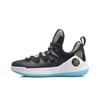 Li Ning Sixth Man 2019 Comfortable Low Top Basketball Shoes Men Sneaker Black White ABAP017-1