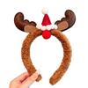 New Funny Elk Kids Christmas Tree Headband Bow Decoration Snowman Xmas Headpieces Cute Cartoon Hair Clasp Party