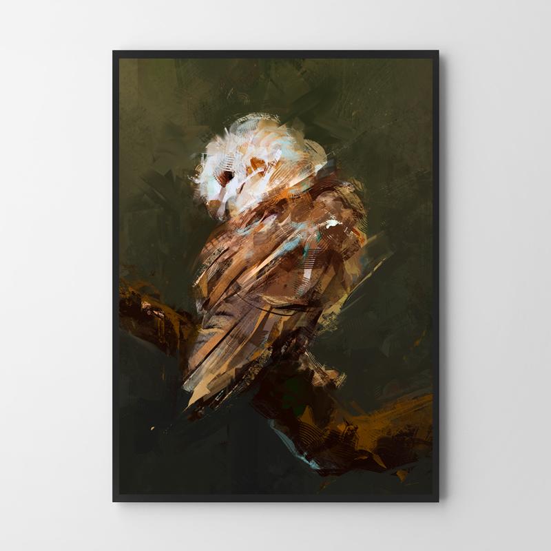 Poster Owl Abstract Picture