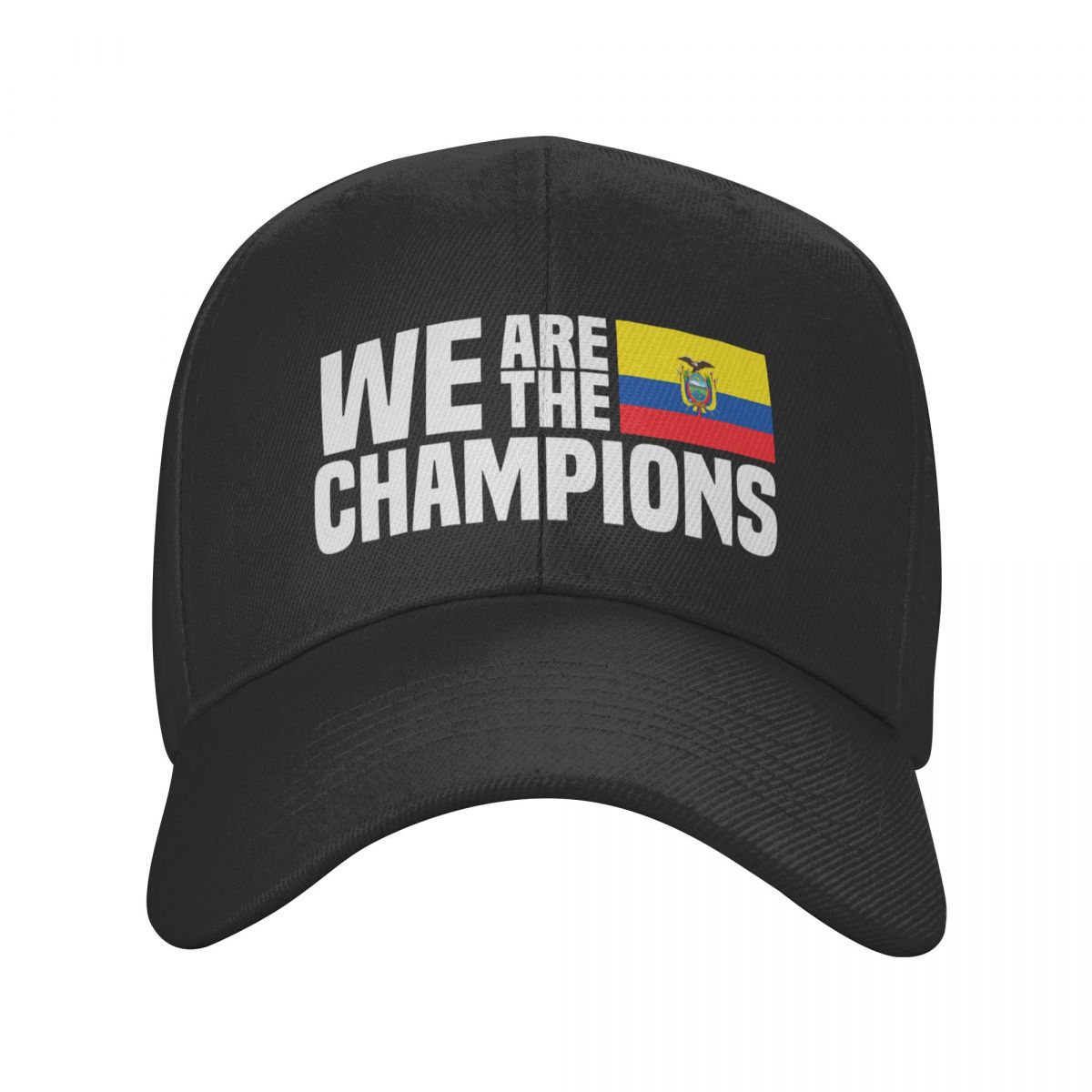 

Бейсбольная кепка We Are The Champions с флагом Эквадора для женщин унисекс, регулируемая для взрослых, эквадорская шляпа гордого папы, уличные кепки Snapback Adjustable Cap