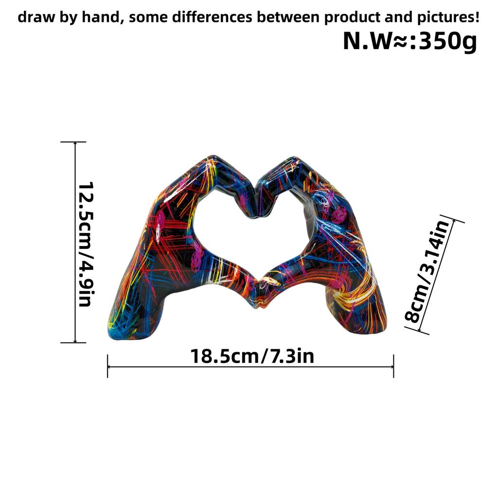 Modern Simple Gesture Small Ornaments Resin Ornaments Home Office Desktop Decoration Creative Resin Crafts