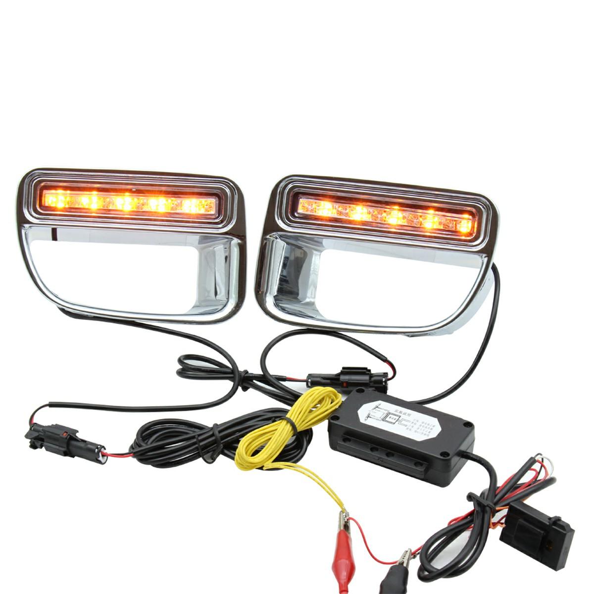 

1 Pair DRL Lamps for MINI 2012-2013 Car LED Daytime Running Lights (Dual Lighting Colors) Type A