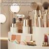 PP Cosmetic Storage Box Large Capacity Open Grid Organizer Portable Desktop Shelf  For Vanity Desk