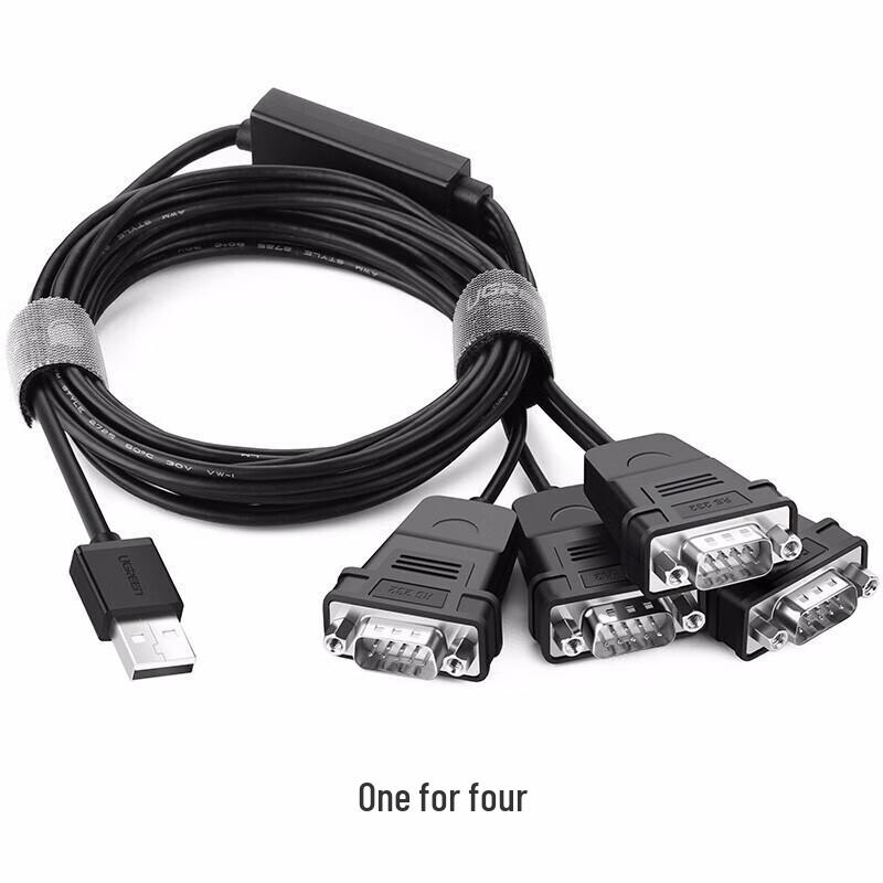 UGREEN Industrial USB to 4-Port RS232 DB9 Serial Adapter