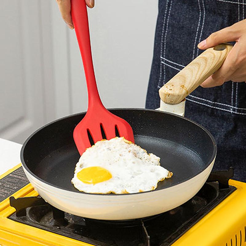 Silikonspatel, antihaftbeschichtet, für die Küche, zum Kochen, Spiegelei, Fisch, Pfannkuchen, Spatel, Schaufel, Turner, Kochutensilien, Küchenwerkzeuge