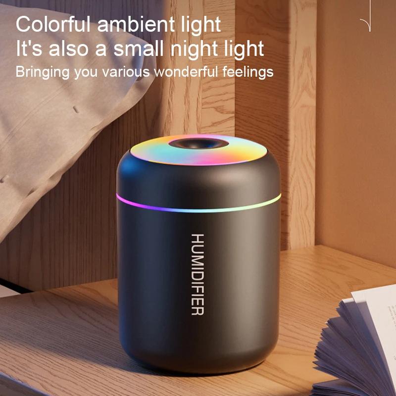 Mini Air Humidifier Usb Aroma Diffuser 180ml Essential Oil Purifier Cool Mist Sprayer Car Home Bedroom LED Desktop humidificador
