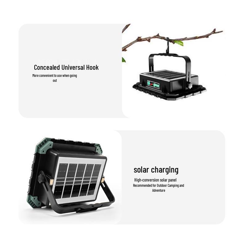 Portable Solar LED Lantern for Camping and Emergency Use