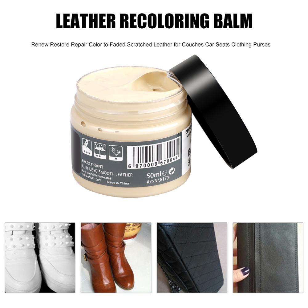 Restore Car Seat Couch 50ml Leather Repair Cream Color Renew Balm Coloring Agent